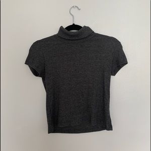 Ribbed turtleneck top